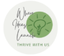 Where Ideas Launch logo: text next to a green illustration of a lightbulb