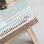 Birds eye view of neatly stacked magazines taken by Kaboompics .com from Pexels