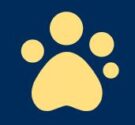 Guide Dogs logo Guide Dogs logo: yellow paw print on a navy blue background