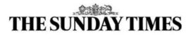 Black Sunday Times logo on a white background